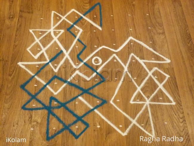 Rangoli: 7X7EASY CHIKKU RANGOLI-39-MAKEKNOWN