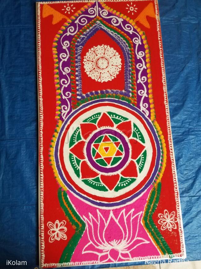 Rangoli: Bhagavathi Pooja Rangoli