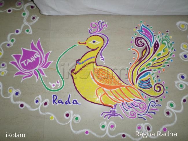 Rangoli: Yellow Swan