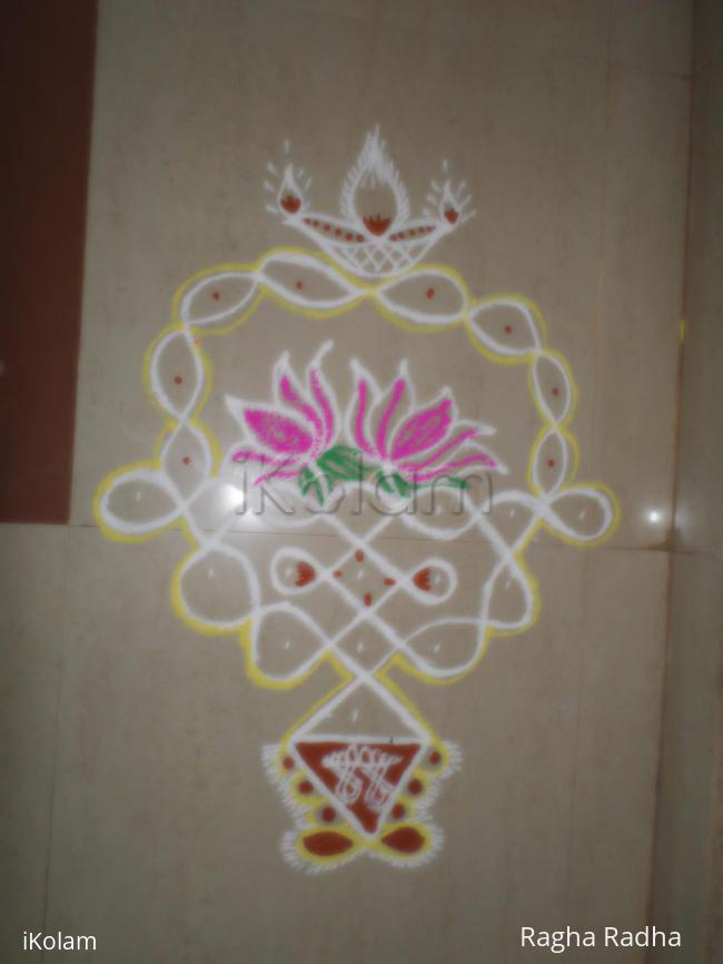 Rangoli: FLOWER IN THE BASKET