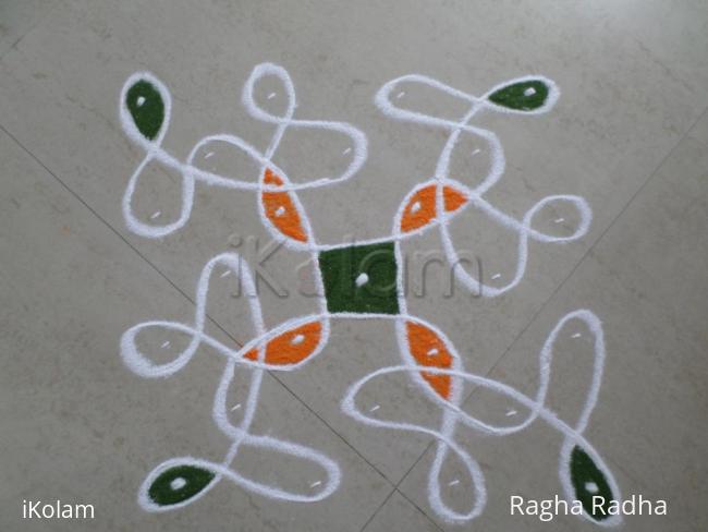 Rangoli: Tri color chikku