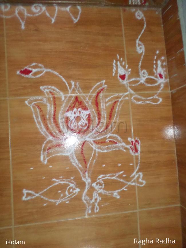 Rangoli: Simple Friday Kolam