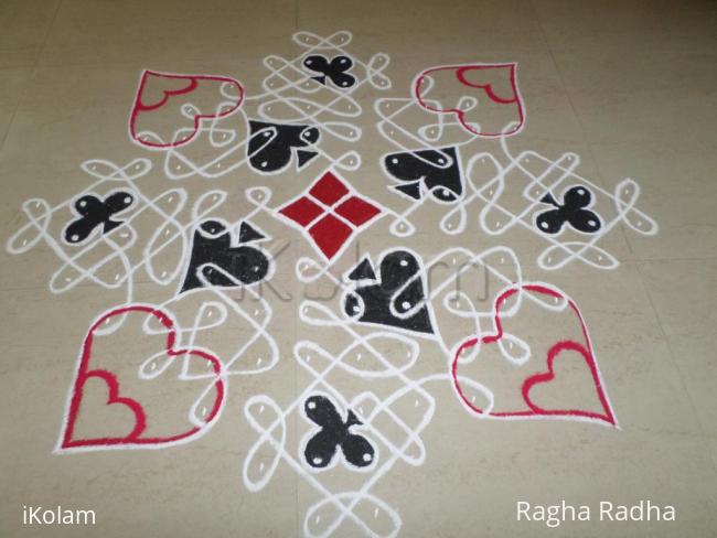 Rangoli: MISSING HEARTS ADDED IN THE CHIKKU