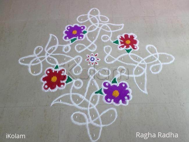 Rangoli: Rangoli for HAPPY BIRTH DAY LATA.