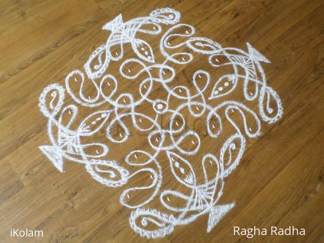 Rangoli: 7X7Easy Chikku Rangoli