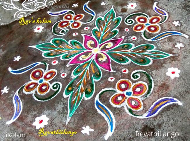 Rangoli: Rev's daily kolam.