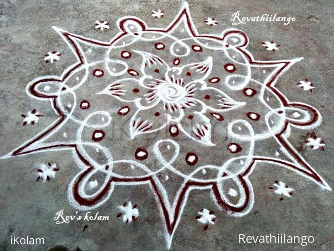 Rangoli: Rev's daily chikku kolam