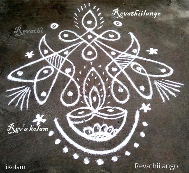 Rangoli: Rev's daily deepam chikku