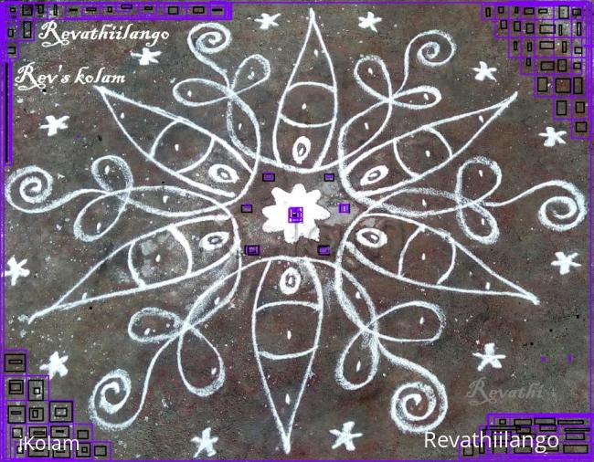 Rangoli: Rev's daily flower chikku