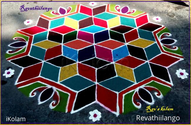 Rangoli: Rev's margazhi kolam 16.