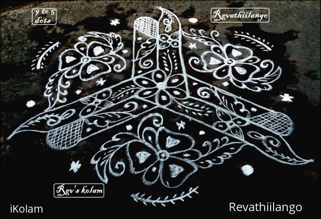 Rangoli: Rev's very new kolam.