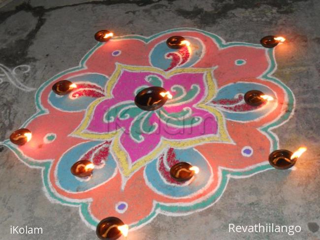 Rangoli: Karthigai. Karthigai deepam rangoli.