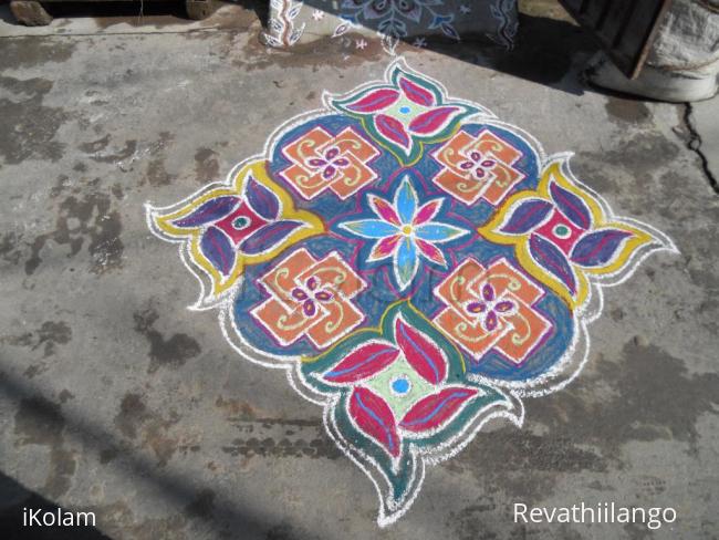 Rangoli: Swesthik. Rangoli.