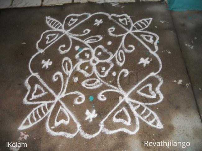 Rangoli: Daily kolam.