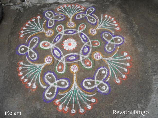 Rangoli: Rev's chikku creation.