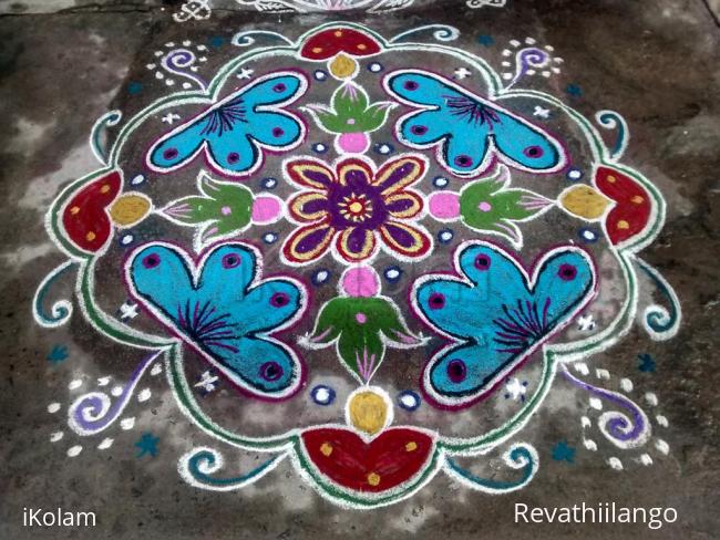 Rangoli: Rev's margazhi creation 11.