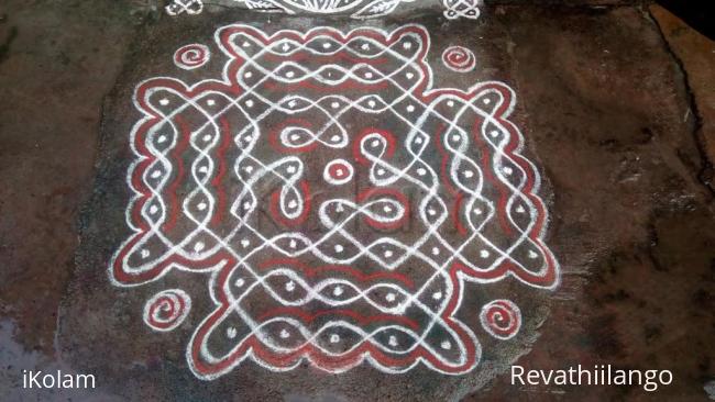 Rangoli: Rev's daily chikku kolam 1.