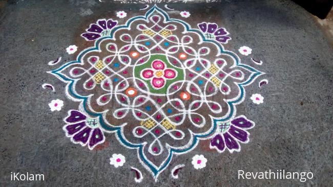 Rangoli: Rev's chikku kolam 7.