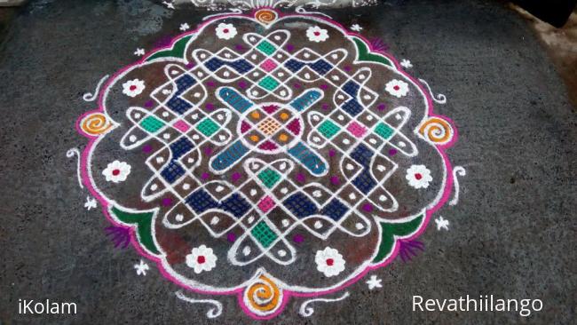 Rangoli: Rev's chikku kolam 8.