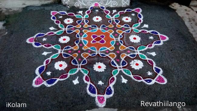 Rangoli: Rev's chikku kolam 14.