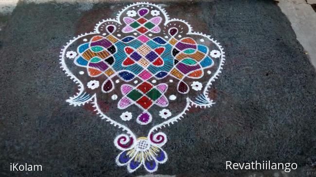 Rangoli: Rev's chikku kolam 15.