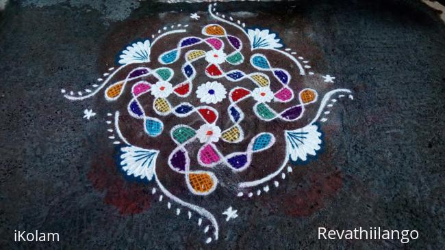 Rangoli: Rev's chikku kolam 16.