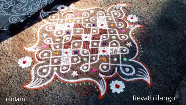 Rangoli: Revs chikku 21 . Daily kolam.