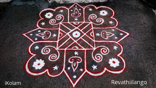 Rangoli: Rev's padi kolam.