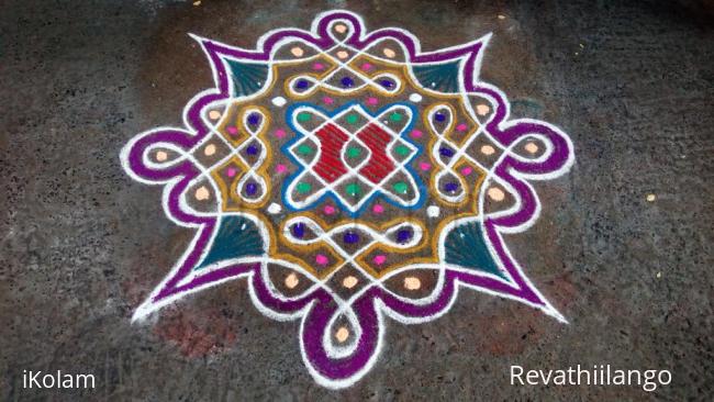 Rangoli: Rev's chikku kolam 29.