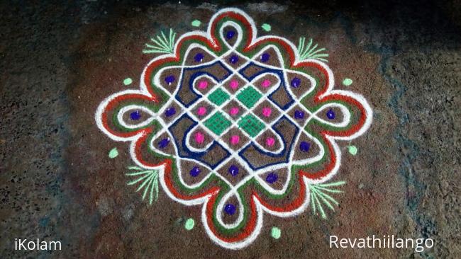 Rangoli: Rev's chikku kolam 34.