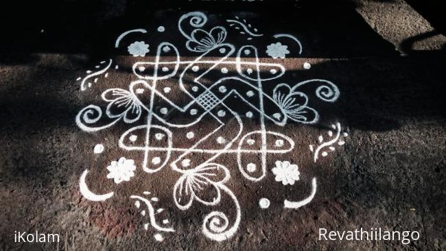 Rangoli: Rev's chikku kolam 36.