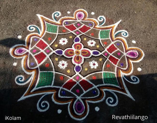 Rangoli: Rev's chikku kolam 45.