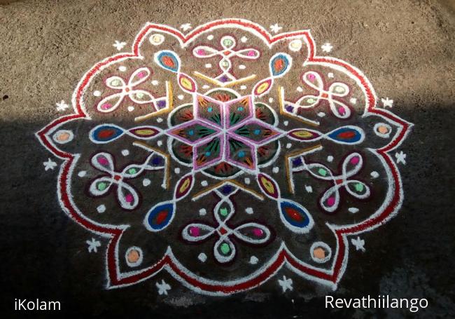 Rangoli: Rev's chikku kolam 53. Happy mothers day.