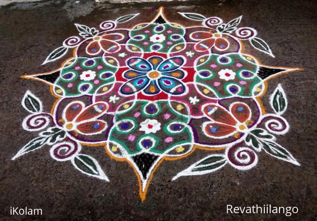 Rangoli: Rev's chikku kolam 56. 