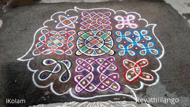 Rangoli: Rev's chikku kolam 62.