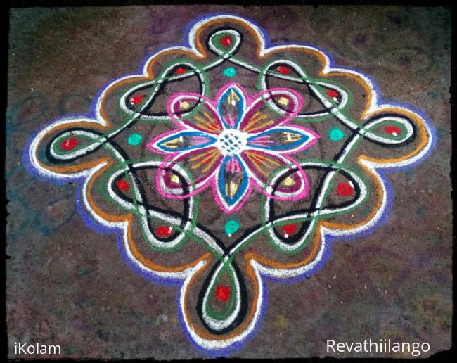 Rangoli: Rev's chikku kolam 64.