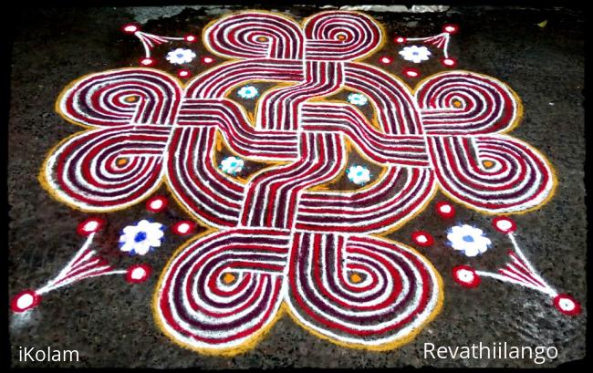 Rangoli: Rev's padi kolam 2.