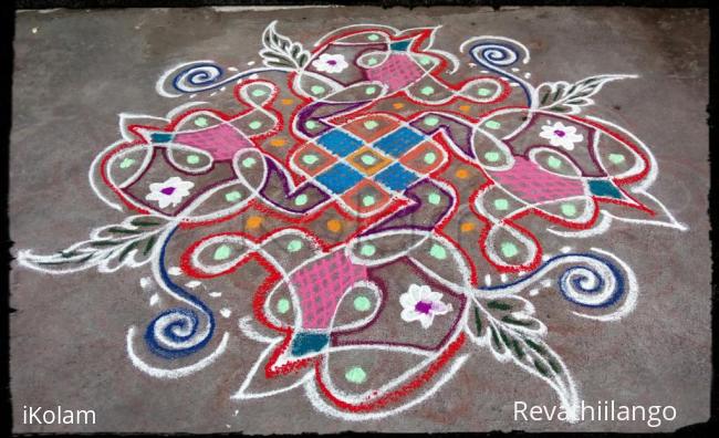 Rangoli: Rev's chikku kolam 72.