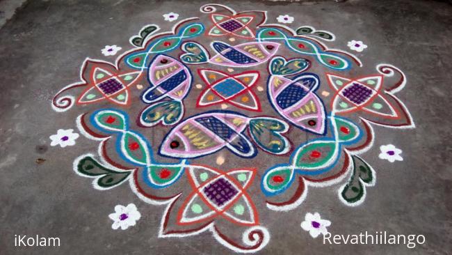 Rangoli: Rev's chikku kolam 73.