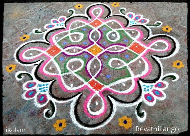 Rangoli: Rev's chikku kolam 75.