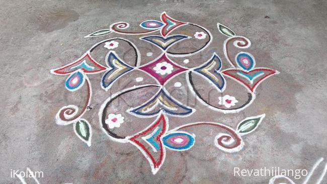 Rangoli: Rev's daily kolam 003.