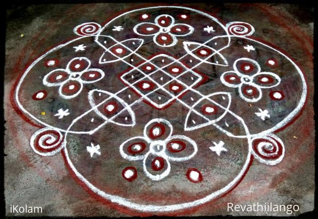 Rangoli: Rev's chikku kolam 81.