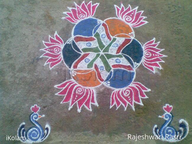 Rangoli: Republic day kolam