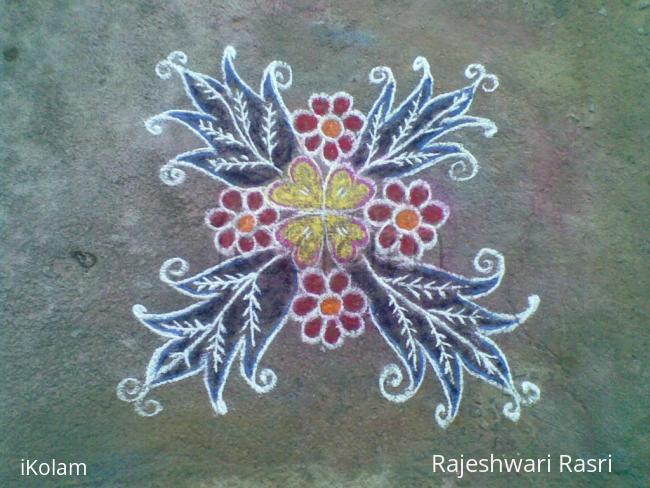 Rangoli: Simple kolam