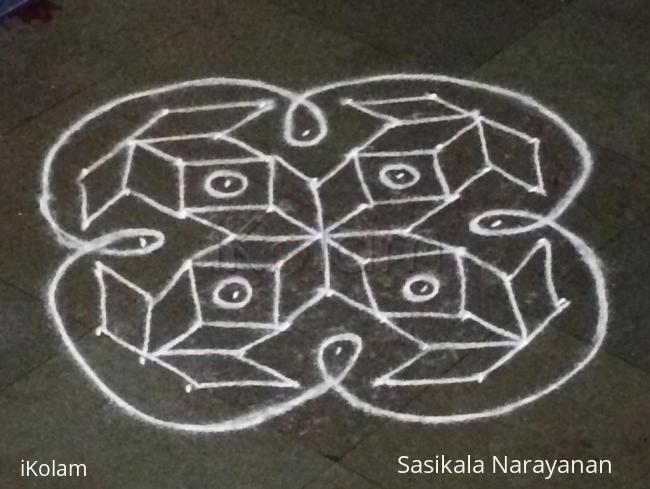 Rangoli: White n white