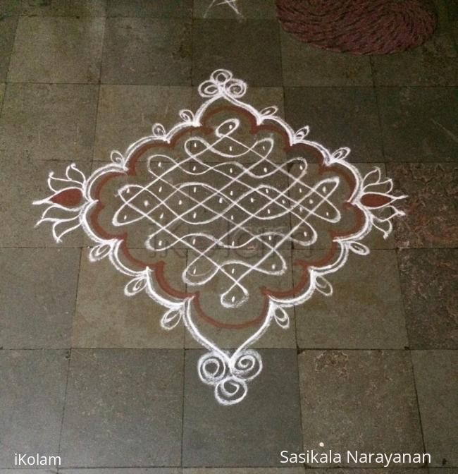 Rangoli: White n white