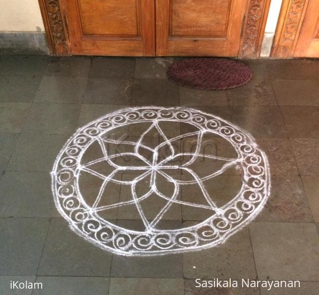 Rangoli: White n white