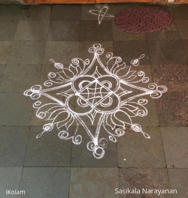 Rangoli: White n white