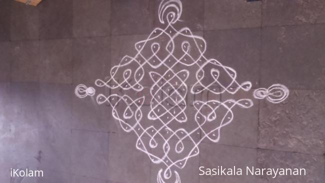 Rangoli: simple kolam