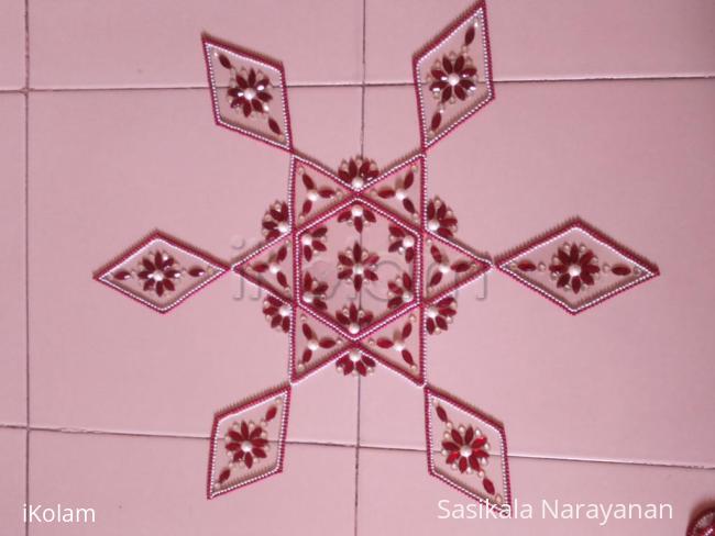 Rangoli: kundan star